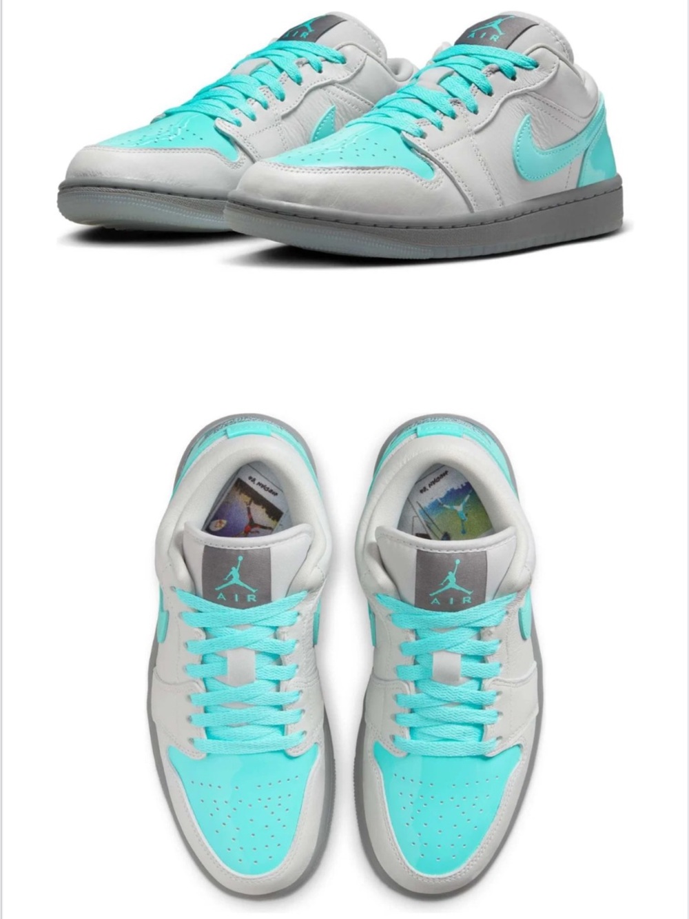 (WMNS) Air Jordan 1 Low SE 'Polaroid' size 8 brand new with box with 2 set laces - Picture 1 of 16